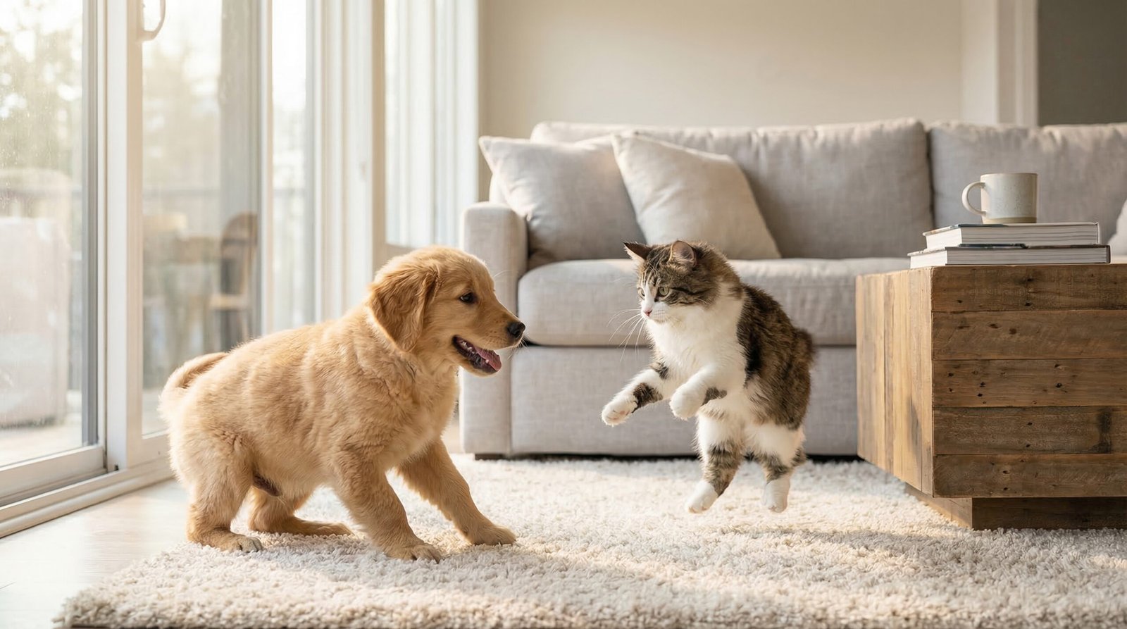 Persona paseando a su perro en un parque